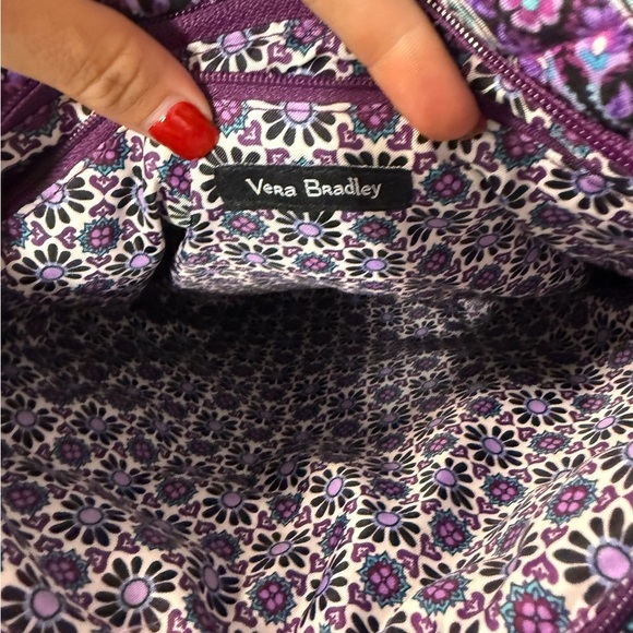 Vera Bradley Purple and Pink Crossbody Bag with Floral Paisley Design - Picture 3 of 5